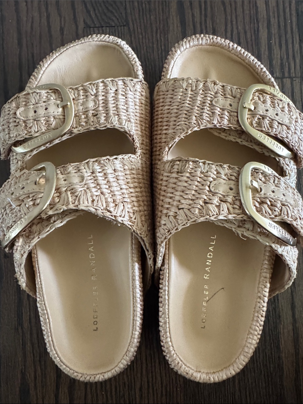 Loeffler Randall Theo 40MM Cotton-Blend Platform Sandals 6.5 - Picture 8 of 15